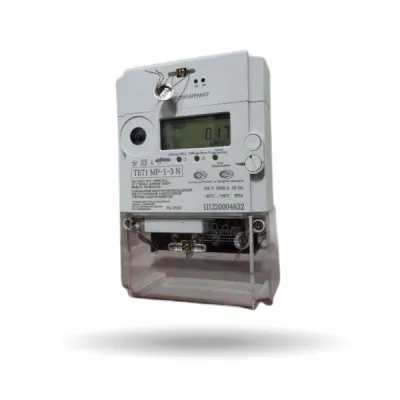 Счетчик электроэнергии 1-фазный | ТЕ71 МР-1-3 | 220V 10-60A | PLC-модем