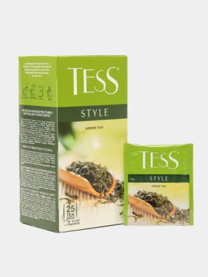 Чай зелёный Tess Style, 1.8 г, 25 пачек