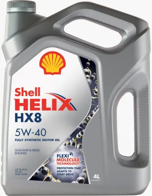 Dvigatel moyi Shell Helix HX8 Sintetik 5W-40 sintetik