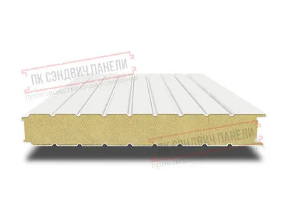 Стеновые сэндвич панели с пир 40 ral 9003 белый
