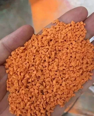 Напольное покрытие из резиновой крошки (оранжевое)