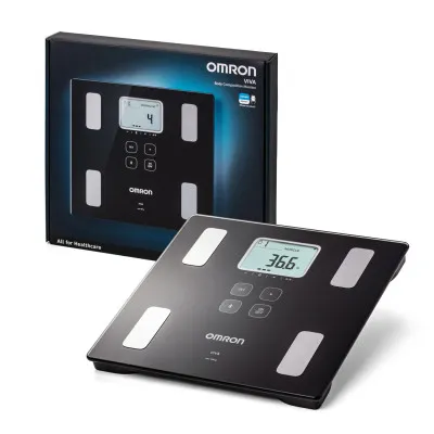 Умные весы Omron VIVA 6 показателей тела, Bluetooth подключение к приложению OMRON, черный