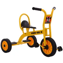 Велосипед Металлический (желтый цвет, резиновое колесо) JMV 002
