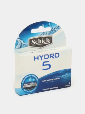 Сменные кассеты для бритвы Schick HYDRO5 Skin Protection Sensitive, 4 шт