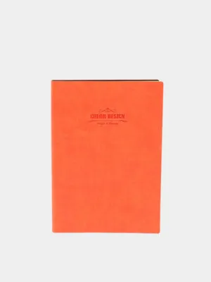 Книжка записная Deli 3183, 112 листов, А5ф, оранжевая