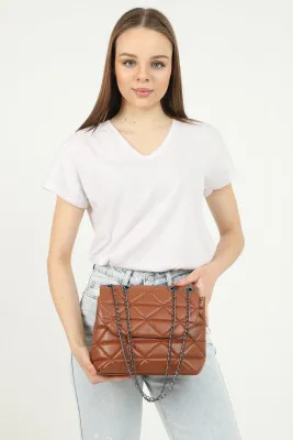 Женская сумка через плечо - цвет загара shk bag