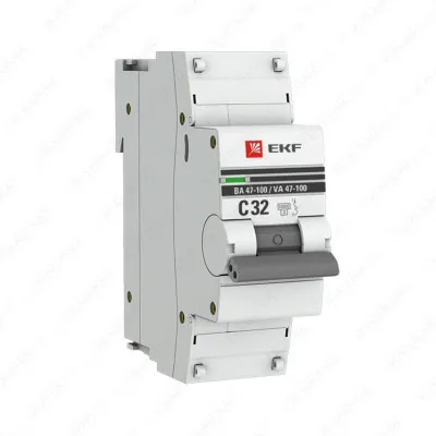 Автоматический выключатель 1Р 32А (С) 10 кА ВА 47-100 EKF PROxima