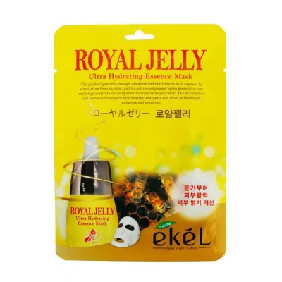 Питательная тканевая маска с пчелиным маточным молочком royal jelly hydrating essence mask 5534 Ekel (Корея)