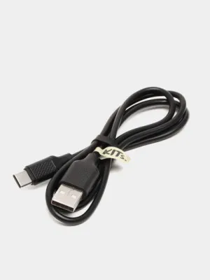 Кабель KITs USB 2.0 to Type-C, Black