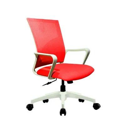 Кресло для персонала TORINO 6202C WHITE красный