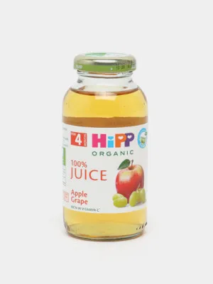 Детский натуральный сок HiPP Apple Grape, 200 мл