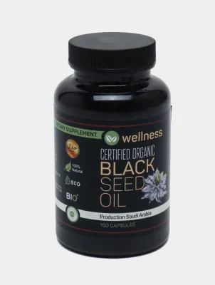 Натуральное масло черного тмина Black Seed Oil (Wellness)