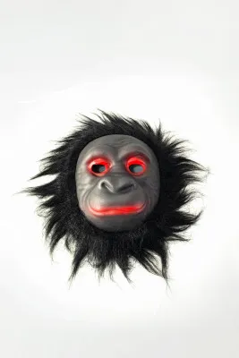 Mo'ynali karnaval niqobi maymun a011 SHK Gift qora