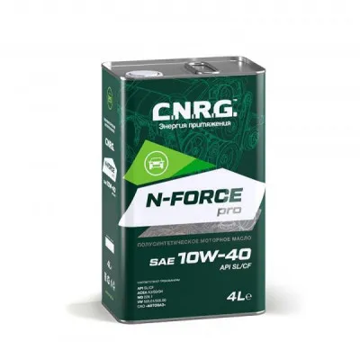 C.N.R.G. N-FORCE PRO 10W40 SL/CF полусинтетическое масло (4)