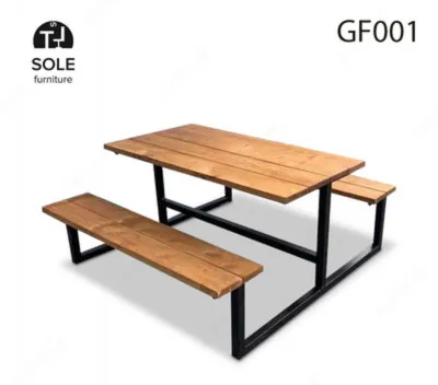 Стол - скамейка для сада, модель "GF001"