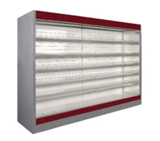 Холодильная горка Ариада Полтава ВС79-2500 (с зеркальными боковинами, красная)