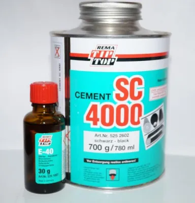 Клей Сement Rema tip top SC4000 (780мл/700гр) с отвердителем Е40 (30гр)