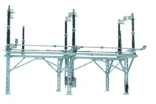 Разъединители наружной установки горизонтально-поворотного типа, напряжением 220 kV серии РГП-220