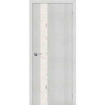 Межкомнатная дверь Порта-51 Bianco Crosscut Silver Art