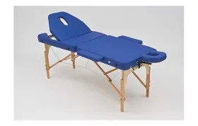 Wendermann Wood 09 синий Массажный стол с подъемным подголовником и усиленной рамой - серия Professional