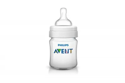 Бутылочка для кормления, соска с потоком для новорождённого 125 мл 1 шт. AV003