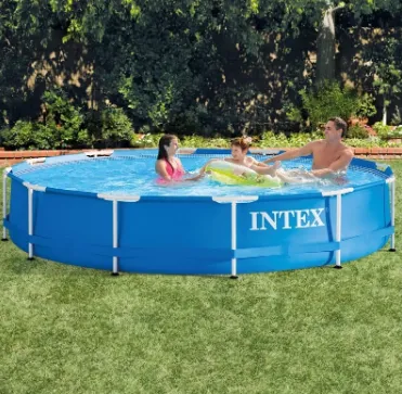 Каркасный бассейн Intex круглый 366x76 см с фильтр-насосом