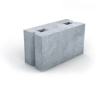 Блоки бетонные для стен подвалов (цокольные) ФБС12-4-6т 1180 х 400 х 580