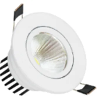 LED светильник LCOB10-D09-5-4000-Chrome, 5Вт, 220В, 4000К ELT
