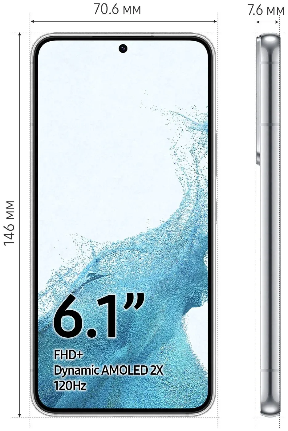 Samsung Galaxy S22 (SM-S901E) 8/128 GB, oq fantom#10